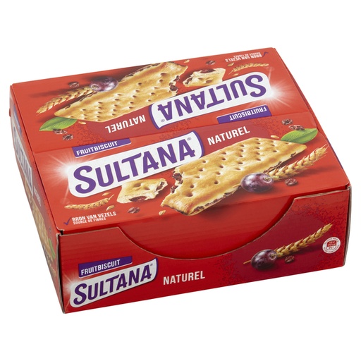[1437155] Biscuit aux fruits Sultana naturel pack de 3
