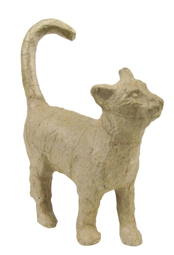 [1437166] Figurine à décorer Décopatch chat marchant 11x3,5x12cm