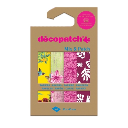 [1437168] Hobbypapier Décopatch 30x40cm set à 4 vel thema Wandeling in Kyoto