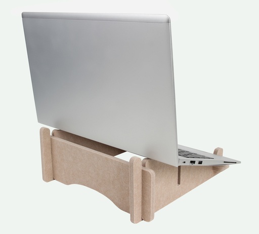 [1437194] Laptopstandaard Quantore gerecycled vilt zand