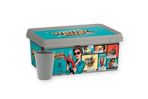 [1437498] Gobelet IEZZY 180ml réutilisable Wauw 150 pièces gris