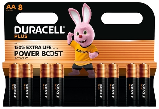 [1437537] Batterij Duracell Plus Powerboost 8x AA