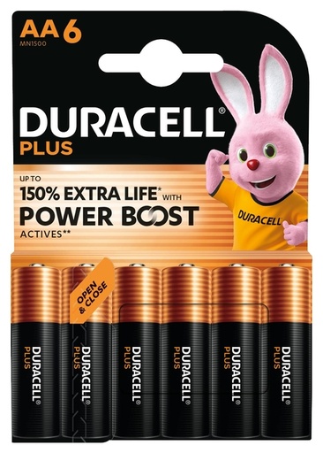 [1437538] Batterij Duracell Plus Powerboost 6x AA