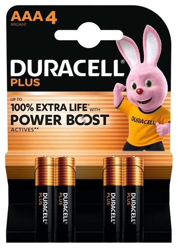 [1437544] Pile Duracell Plus PowerBoost 4x AAA