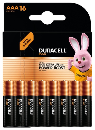 [1437545] Pile Duracell Plus PowerBoost 16x AAA