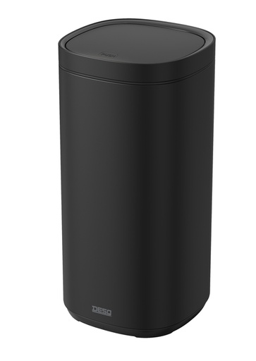 [1437564] Poubelle Desq Touch 30 litres acier inoxydable noir