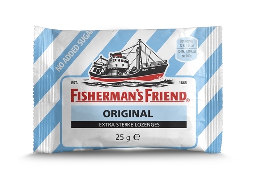 [1437569] Keelpastilles Fisherman's Friend original extra sterk zak 25 gram