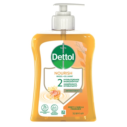 [1437626] Handzeep Dettol Honey Vanilla antibacterieël 250ml