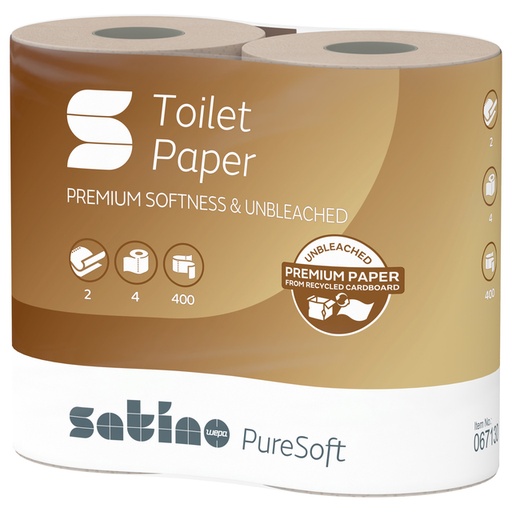 [1437636] Toiletpapier Satino MT1 PureSoft 2-laags 400 vel naturel 067130
