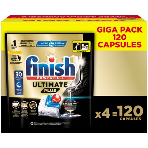 [1437637] Capsule lave-vaisselle Finish Ultimate Plus 120 pièces paquet géant