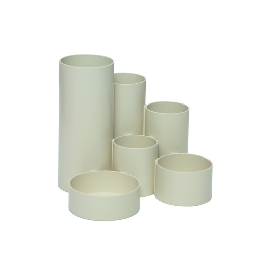[1437885] Organisateur de bureau MAULtubo 6 compartiments Ø150x125mm blanc