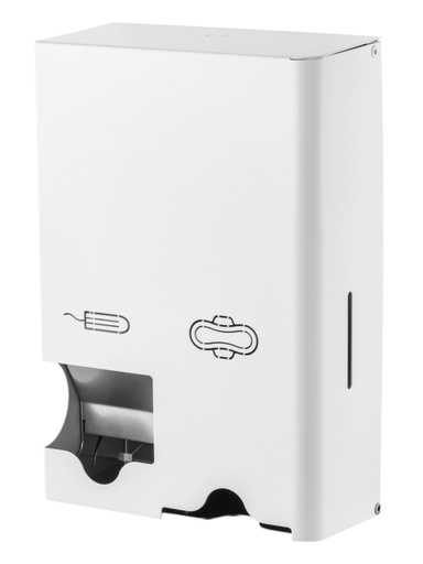 [1437925] Dameshygiënedispenser MediQo-line klein RVS wit