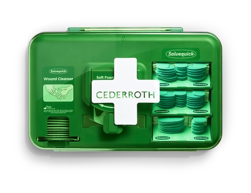[1437981] Distributeur soins des Plaies Cederroth Salvequick bleu