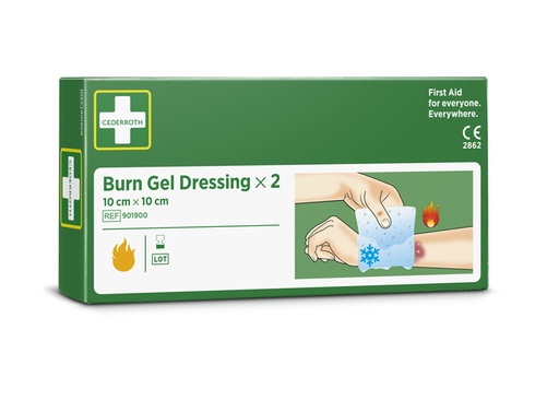 [1437984] Compresses pour Brûlure Cederroth 10×10cm 2 pièces