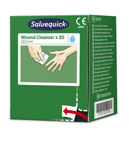 [1437992] Wondreinigingsdoekjes Salvequick 20 stuks