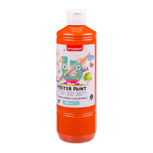 [1438017] Plakkaatverf Bruynzeel fles à 500ml oranje