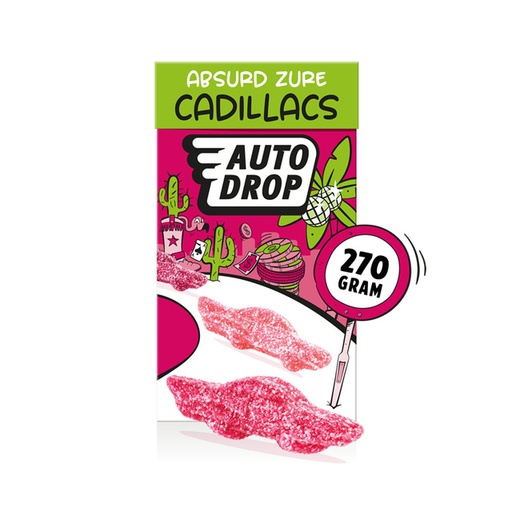 [1438066] Autodrop Cadillacs acidulés paquet 270g