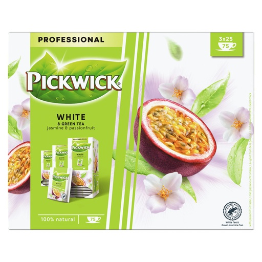 [1438069] Thé Pickwick White & Green jasmin & fruit de la passion 25x 1,5g