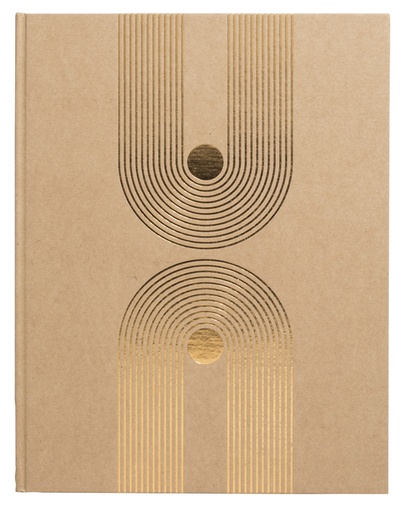 [1438087] Gastenboek Exacompta Graphik 270x220mm blanco kraft