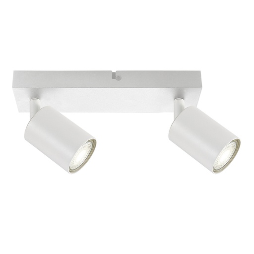[1438146] Spot plafonnier Integral Siena 2 spots IP20 GU10 blanc