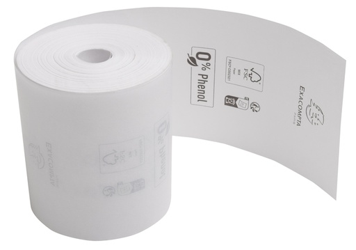 [1438151] Telrol Exacompta 80mmx76m kern Ø12mm thermisch fenolvrij