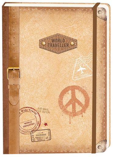 [1438169] Carnet de notes Travel A5 ligné 92 pages couverture souple