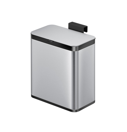 [1438177] Afvalbak EKO Puro klein 7 liter zilver
