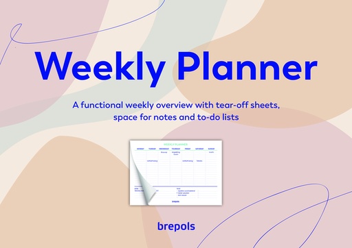 [1436026] Planner Brepols Weekly A4 7 jours/1 page horizontal assorti
