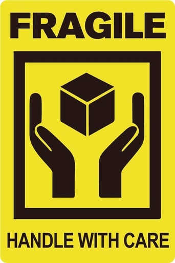 [1436116] Waarschuwingsetiket IEZZY fragile handle with care 50,8mmx76,2mm 200st