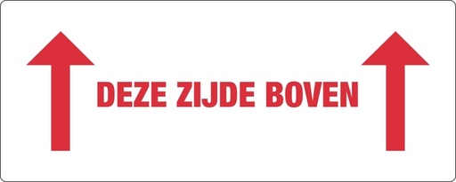 [1436117] Etiquette d'avertissement IEZZY Deze zijde boven 150x60mm 500 pièces