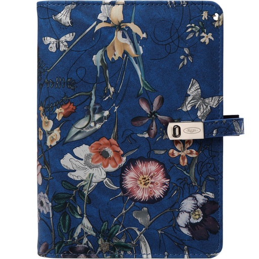 [1436155] Organiseur Kalpa Personal Agenda 2026-2027 7 jours/2 pages floral bleu