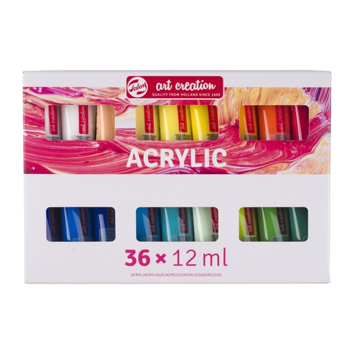 [1436201] Peinture acrylique Talens Art Creation set 36 couleurs