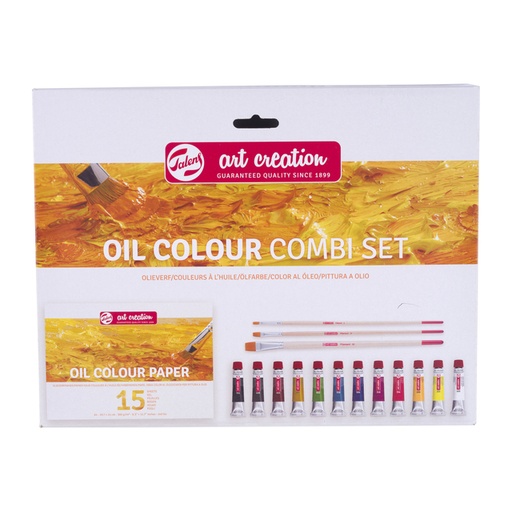 [1436205] Set peinture à l'huile Talens Art Creation Orange 16 pièces