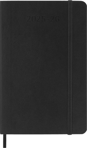 [1436231] Agenda 2025/2026 Moleskine 18M Planner Weekly 7 jours/1 page Pocket CS noir