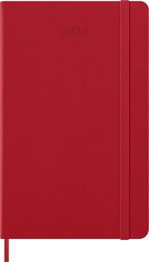 [1436233] Agenda 2026 Moleskine Planner Weekly 12 mois 7 jours/1 page Large CR Scarlet red