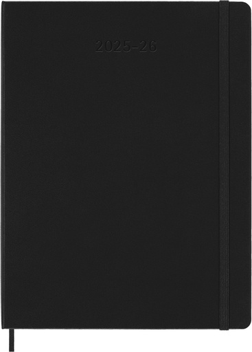 [1436235] Agenda 2025/2026 Moleskine 18M Planner Weekly 7 jours/1 page XL CR noir