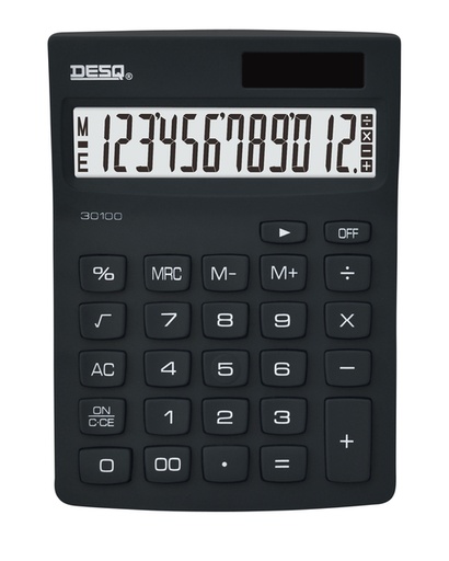 [1436383] Calculatrice Desq Compact bleu noir