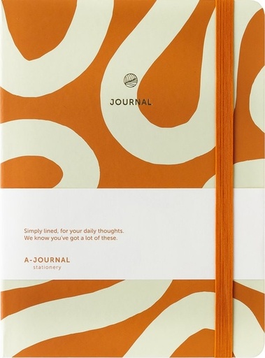 [1436401] Carnet de notes A5 Flow orange A Journal