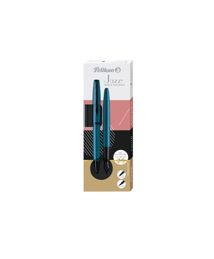 [1436420] Set d'écriture Pelikan Jazz Noble Elegance K36+P36 aquamarine