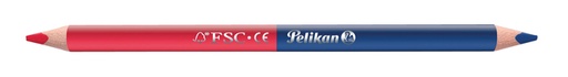 [1436424] Crayon Pelikan 3mm rouge/bleu