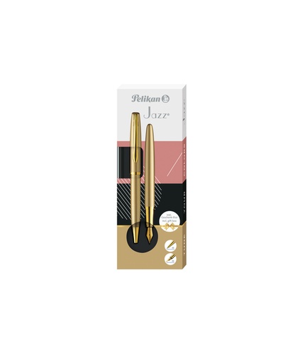 [1436428] Schrijfset Pelikan Jazz Noble Elegance K36+P36 medium gold