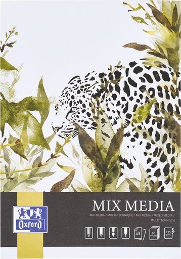 [1436430] Bloc à dessin Oxford Mix Media A5 50 feuilles 225g