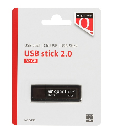 [1436493] Clé USB Quantore 2.0 32Go noir
