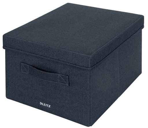 [1430992] Boîte de rangement Leitz tissu avec couvercle 285x203x380mm gris 2 pièces