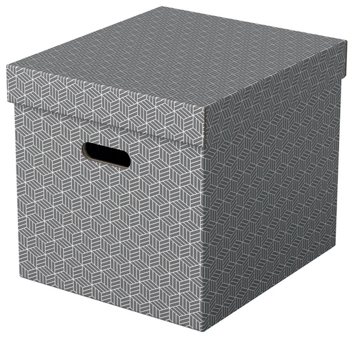 [1431001] Opbergdoos Esselte home kubus 320x315x365mm grijs 3 stuks