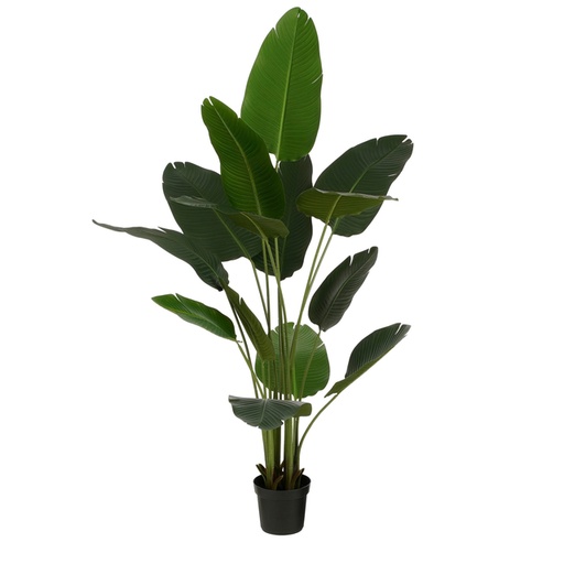[1433010] Plante artificielle Mica Bananier Pot plastique 180x30cm