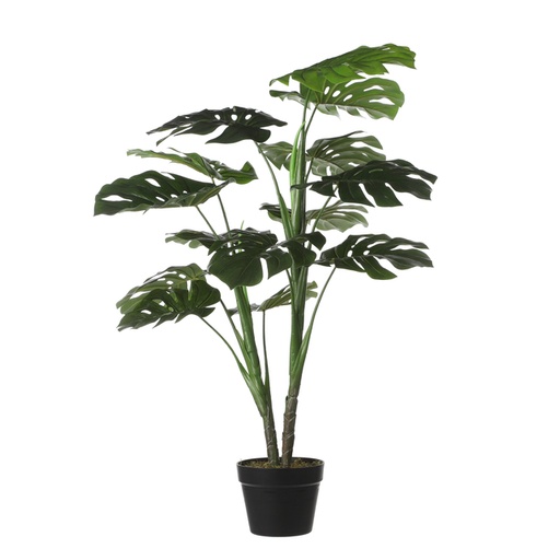 [1433011] Kunstplant Mica Monstera in plastic pot 100x70cm