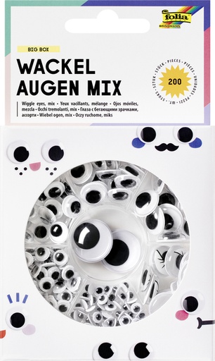 [1435695] Wiebelogen Folia box à 200 stuks 7 soorten assorti