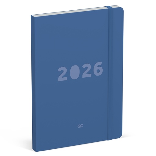 [1436902] Agenda 2026 Lannoo bureau A5 QC Colour 7 jours/2 pages bleu