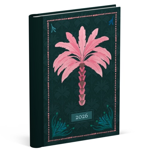 [1436912] Agenda 2026 Lannoo 120x160 Exotic palms 7 jours/2 pages noir
